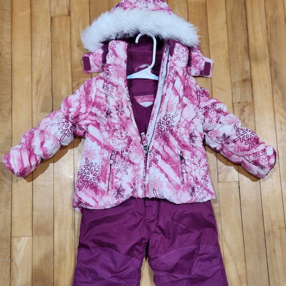 Snow Suit 2 Piece- Weatherproof 2T- Girls Toddler